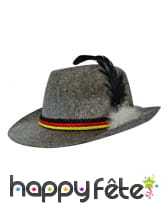 Chapeau tyrolien avec plume