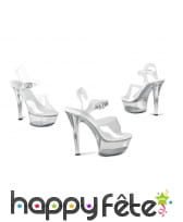 Chaussures transparentes à talons