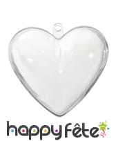 Coeur transparent à remplir et suspendre