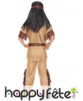 Costume tunique d'indien marron clair pour enfant, image 3