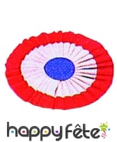 Cocarde tricolore papier 12cm adhesif
