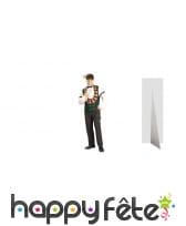 Croupier taille réelle en carton plat