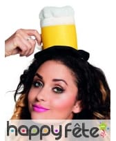 Chapeau verre de bière