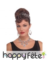 Collier vintage de faux diamants