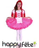 Costume vichy de petit chaperon rouge pour enfant, image 3