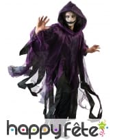 Cape violette et noire en lambeaux