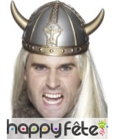 Casque viking or et argent