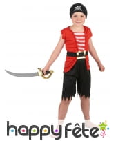 Déguisement 4 pièces de pirate pour enfant, image 1