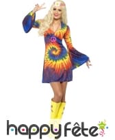 Déguisement années 1960 femme sexy hippie