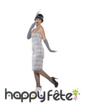 Déguisement années 20, flappers argenté, image 1