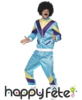 Déguisement année 80's, training bleu