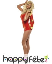 Costume alertes à Malibu sexy rouge, image 1