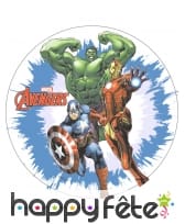 Disque azyme Avengers de 20 cm