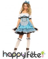 Déguisement Alice bleue steampunk