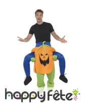 Déguisement à dos de citrouille de Halloween