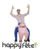 Déguisement à dos de cochon