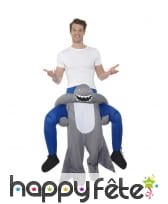 Déguisement à dos de requin