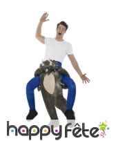 Déguisement à dos de triceratops