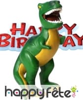 Dinosaure anniversaire en résine de 4 X 8 cm
