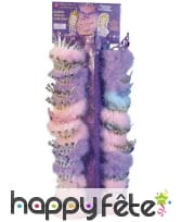 Diadème avec froufrou mauve, image 1