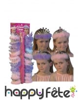 Diadème avec froufrou mauve, image 3