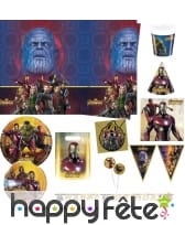 Déco Avengers Infinity War pour anniversaire