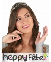 Diadème argenté luxe pour femme, image 1
