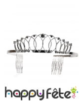 Diadème argenté luxe pour femme