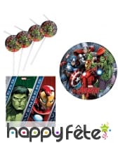 Déco Avengers Power pour anniversaire