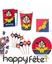 Décoration anniversaire Wonder Woman FSC