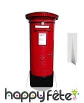 Décor boite aux lettres rouge en carton plat