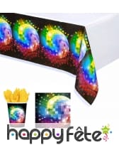 Décos boules à facette pour table d'anniversaire