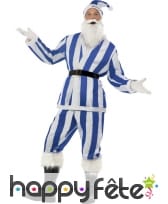 Déguisement blanc bleu père noel
