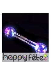 Double bâton boules cristal lumineux