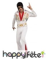 Déguisement blanc d'Elvis Presley pour homme