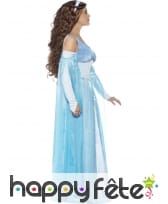 Déguisement bleu de princesse médiévale, image 2