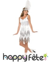 Déguisement blanc jeune fille délurée sexy, image 1