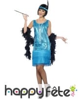 Déguisement bleu jeune fille délurée sexy