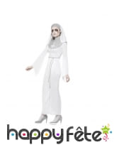 Déguisement blanc moulant de nonne d'asile, image 1