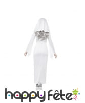 Déguisement blanc moulant de nonne d'asile, image 2