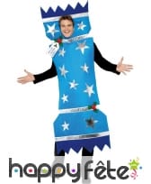 Déguisement biscuit noel bleu