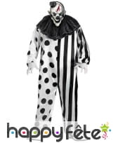 Déguisement blanc noir de clown tueur, image 2