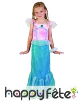 D&eacute;guisement bleu rose de sir&egrave;ne pour enfant, image 3