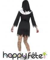 Déguisement bonne soeur zombie robe courte, image 1