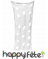 Drap blanc troué en tissu de 77 x 182 cm