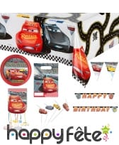 Déco Cars 3 pour table d'anniversaire