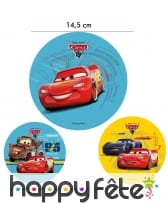 Disque Cars 3 de 14,5 cm en azyme