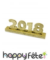 Décoration chiffres année 2018 avec support, image 1