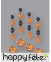 Décorations citrouille à suspendre