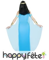 Costume de cléopâtre avec cape bleue, image 2